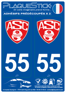 55 -Charny "ASC" PlaqueStick