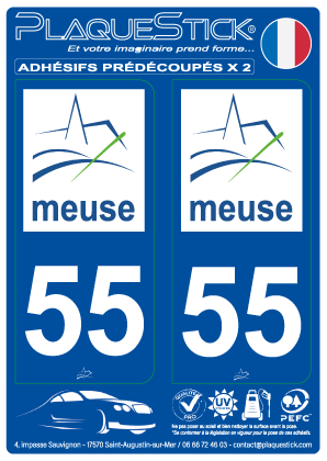 55 -Meuse PlaqueStick