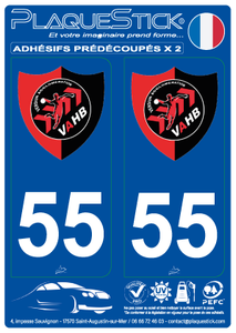 55 -Verdun "Agglomération Handball" PlaqueStick