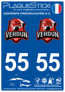 55 -Verdun "Basket Club" PlaqueStick