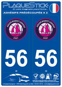 56 -Arvor-Basket-Lorient PlaqueStick