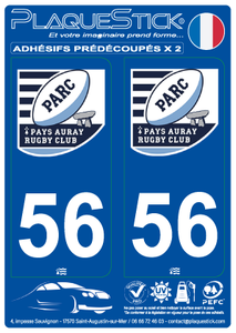 56 -Auray - An Alre "Rugby Club" PlaqueStick