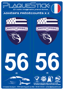 56 -Lanester - Lannarstêr "Handball" PlaqueStick
