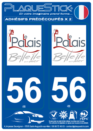 56 -Le Palais PlaqueStick