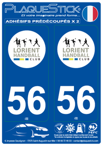 56 -Lorient "Handball Club" PlaqueStick