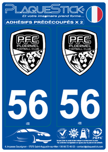 56 -Ploërmel "FC" PlaqueStick