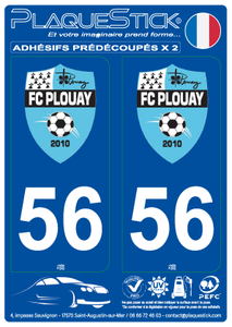 56 -Plouay "FC" PlaqueStick