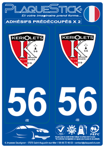 56 -Pluvigner "Kériolets" PlaqueStick