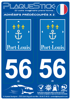 56 -Port-Louis PlaqueStick