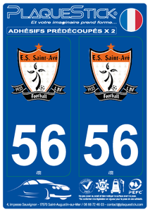 56 -Saint-Avé "Étoile Sportive" Football PlaqueStick