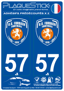 57 -Forbach "US" Blason PlaqueStick