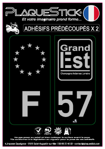 57 -Grand-Est "Gris" Moto, Fond noir