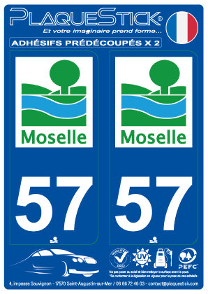 57 -Moselle PlaqueStick