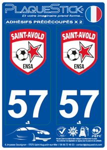 57 -Saint-Avold "Etoile Naborienne" PlaqueStick