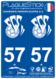 57 -Sarrebourg "FC" PlaqueStick