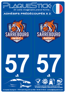 57 -Sarrebourg "NBC" PlaqueStick