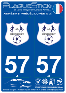 57 -Schwerdorff "Association Sportive" PlaqueStick