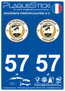 57 -Thionville - Lusitanos "US" PlaqueStick