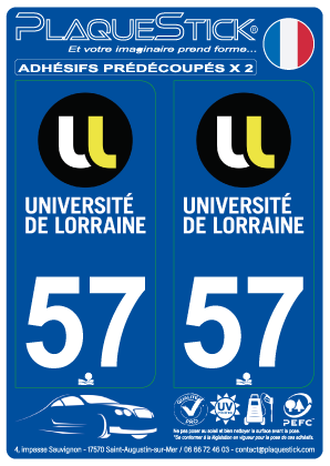 57 -Université de Lorraine PlaqueStick