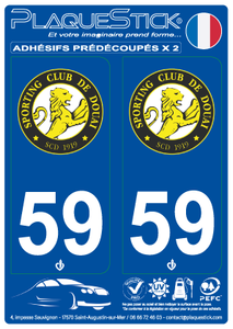 59 -Douai "SC" PlaqueStick