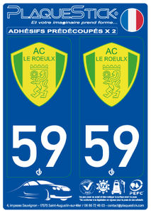 59 -Le Roeulx "AC" PlaqueStick