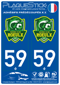 59 -Le Roeulx "RC" PlaqueStick