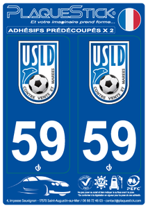 59 -Union Sportive du Littoral Dunquerquois PlaqueStick