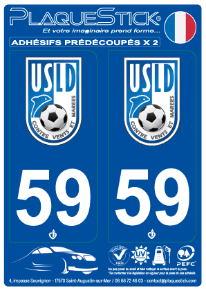 59 -Union Sportive du Littoral Dunquerquois PlaqueStick