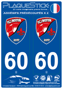 60 -Noyon "FCJ" PlaqueStick