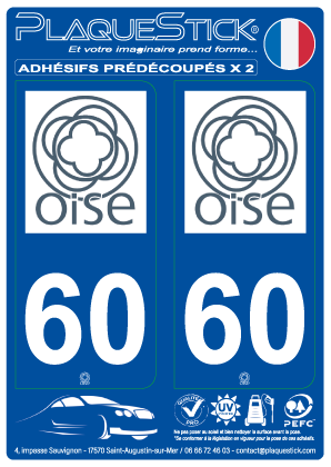 60 -Oise PlaqueStick