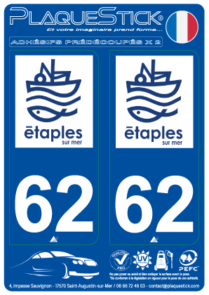 62 -Étaples-sur-Mer PlaqueStick