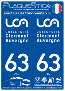 63 -Clermont-Ferrand "Université Clermont Auvergne" Blanc