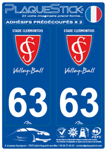 03 -Clermont "Volley-Ball" PlaqueStick