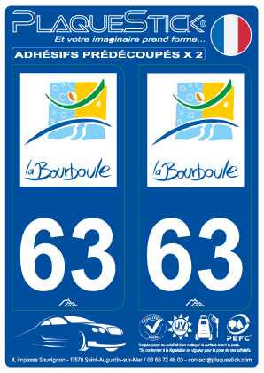 63 -La Bourboule PlaqueStick