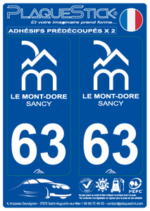 63 -Le Mont-Dore "Sancy" PlaqueStick