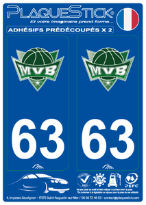 63 -Volvic-Mozac "Basket" PlaqueStick