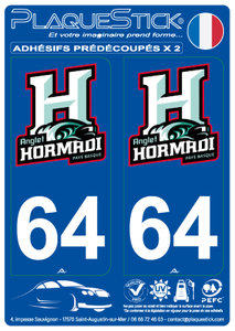 64 -Anglet "Hormadi" Hockey PlaqueStick