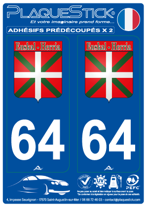 64 -Euskal Herria PlaqueStick