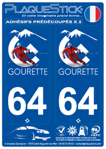 64 -Gourette PlaqueStick