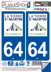 64 -La Pierre St-Martin PlaqueStick