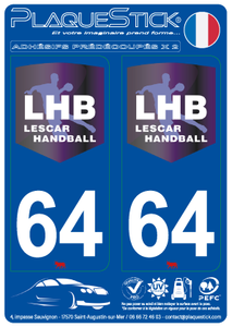 64 -Lescar "Hand Ball" PlaqueStick