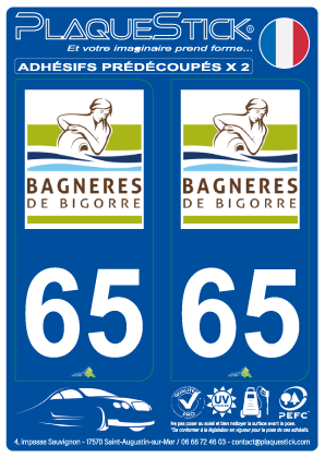 65 -Bagnères-de-Bigorre PlaqueStick