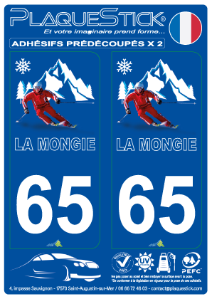 65 -La Mongie PlaqueStick