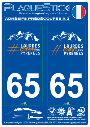 65 -Lourdes PlaqueStick