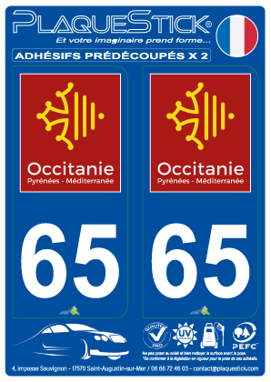 65 -Occitanie PlaqueStick