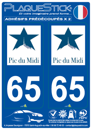 65 -Pic du Midi PlaqueStick