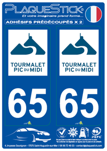 65 -Tourmalet - Pic du Midi PlaqueStick