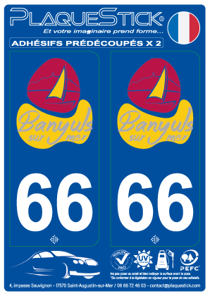 66 -Banyuls-sur-Mer PlaqueStick