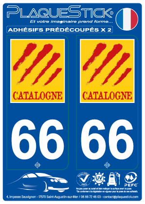 66 -Catalogne PlaqueStick