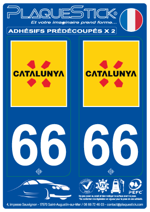 66 -Catalunya PlaqueStick